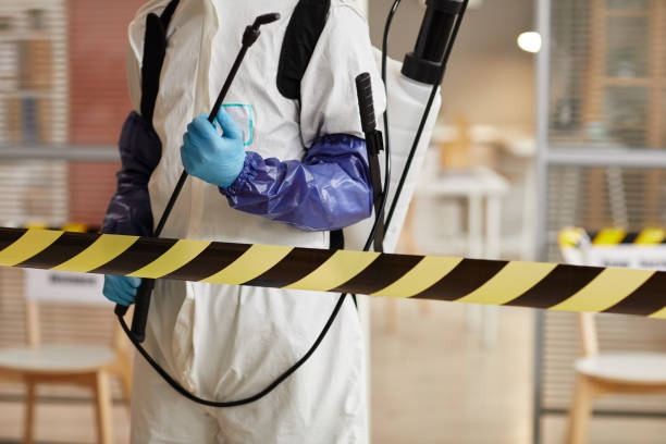 Professional Biohazard Cleanup technician working in Flanders, NJ